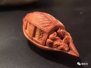 名家橄榄核雕作品欣赏 核舟记